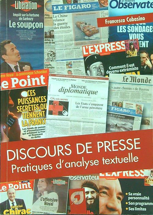 Discours de presse. Pratiques d'analyse textuelle