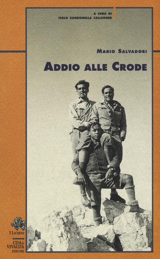 Addio alle crode - Mario Salvadori - copertina