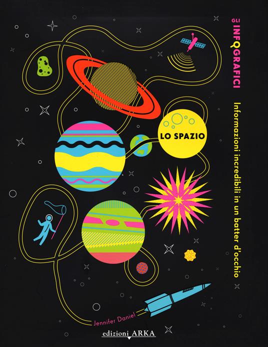 Lo spazio. Gli infografici. Informazioni incredibili in un batter d'occhio. Ediz. illustrata - Jennifer Daniel - copertina