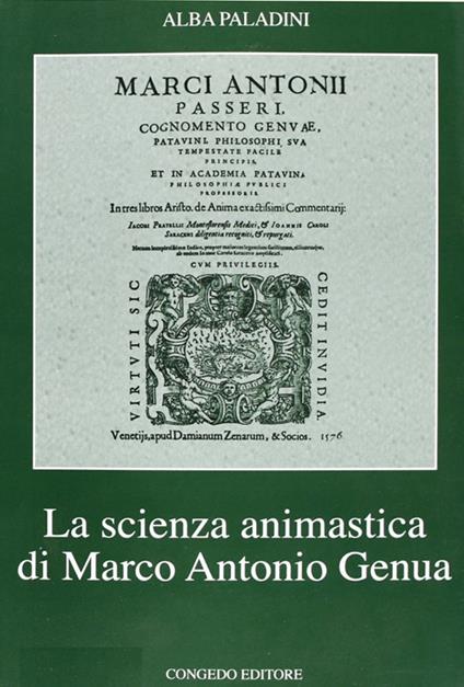 La scienza animastica di Marco Antonio Genua - Alba Paladini - copertina