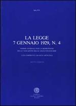 La legge 7 gennaio 1929, n. 4. Norme generali per la repressione delle violazioni delle leggi finanziarie