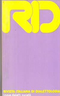 RID. Rivista italiana di dialettologia. Vol. 20