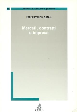 Mercati, contratti e imprese - Piergiovanna Natale - copertina