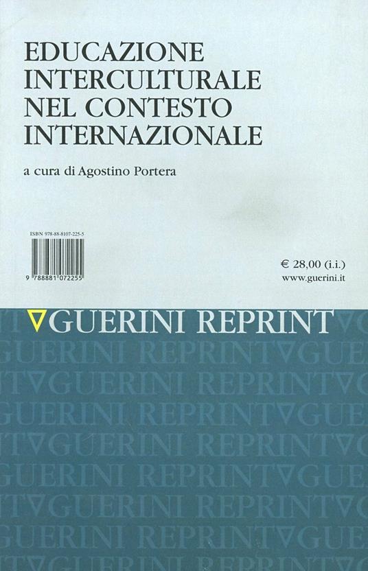 Educazione interculturale nel contesto internazionale - Agostino Portera - copertina