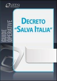Decreto «salva Italia» - copertina