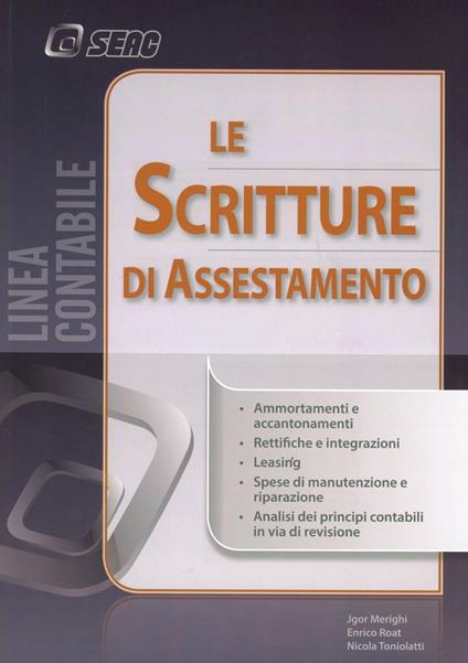 Le scritture di assestamento - copertina