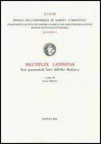 Multiplex latinitas. Testi grammaticali latini dell'Alto Medioevo - copertina