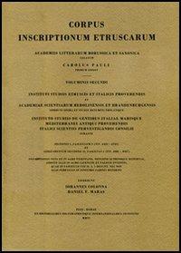 Corpus inscriptionum etruscarum. Voluminis secundi, Sectionis I, Fasciculum 5 (Tit. 6325-6723) et additamentum Sectionis II, Fasciculi 1 (Tit. 8881-8927) - copertina