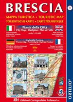 Brescia. Mappa turistica, carta città e provincia