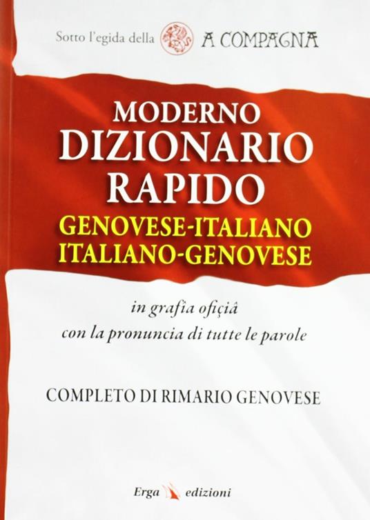 Moderno dizionario rapido genovese-italiano italiano-genovese - copertina