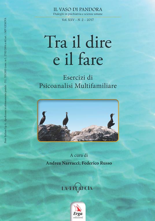 Il vaso di Pandora. Dialoghi in psichiatria e scienze umane (2017). Vol. 25 - copertina