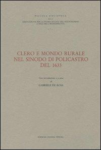 Clero e mondo rurale nel sinodo di Policastro del 1633 - copertina