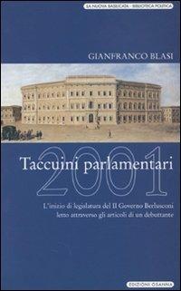 Taccuini parlamentari 2001 - Gianfranco Blasi - copertina