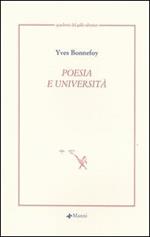 Poesia e università. Testo francese a fronte