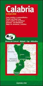 Calabria. Carta turistica e automobilistica 1:250.000
