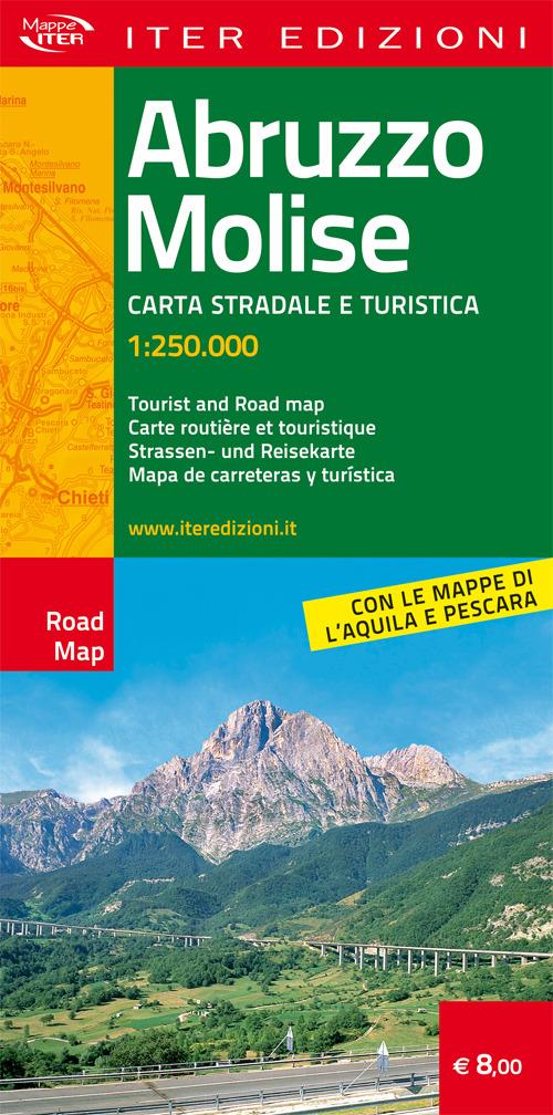 Abruzzo e Molise. Carte stradale e turistica 1:250.000. Ediz. multilingue - copertina