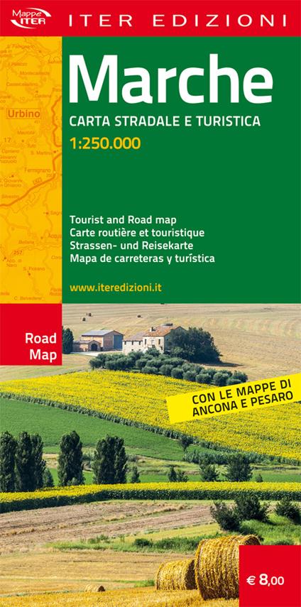 Marche. Carta stradale e turistica 1.250.000 - copertina