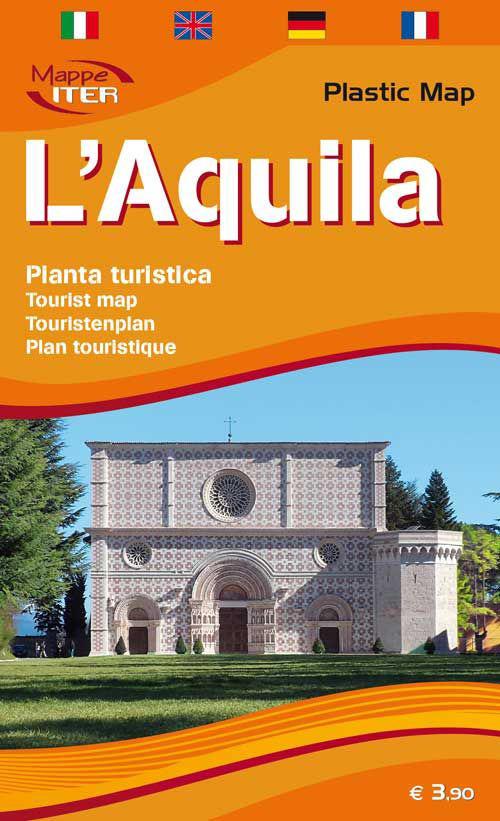 L'Aquila, pianta turistica 1:5.000. Ediz. multilingue - copertina
