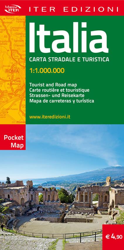 Italia. Pocket map 1:1.000.000 - copertina