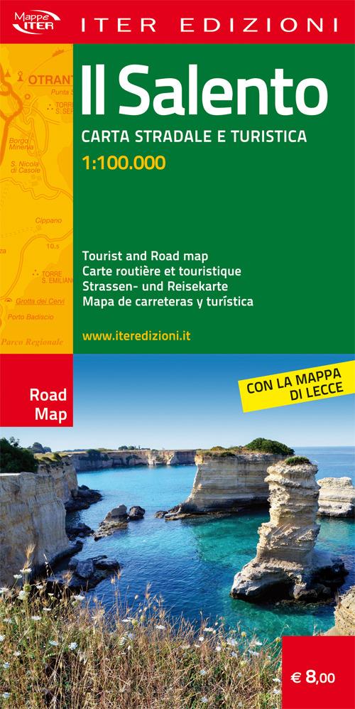 Il Salento. Carta stradale e turistica 1:100.000. Ediz. multilingue - copertina