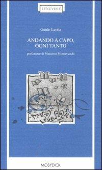 Andando a capo, ogni tanto - Guido Leotta - copertina
