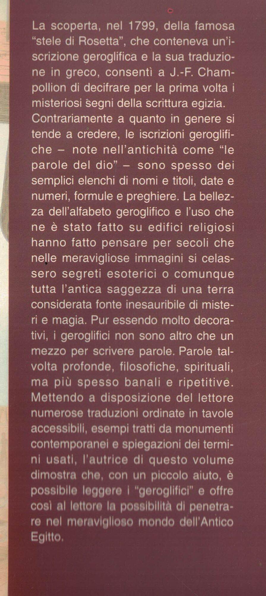 I segreti dei geroglifici