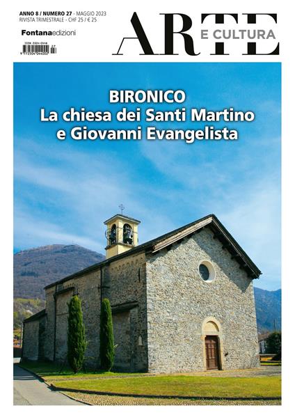 Arte e cultura (2023). Vol. 27: Bironico. La chiesa dei Santi Martino e Giovanni Evangelista - copertina