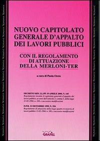 Nuovo capitolato generale d'appalto dei lavori pubblici - Paola Oreto - copertina