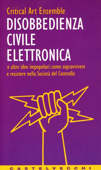 Disobbedienza civile elettronica e altre idee impopolari: come sopravvivere e resistere nella società del controllo - copertina