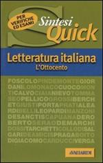 Letteratura italiana. L'Ottocento