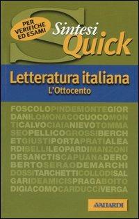 Letteratura italiana. L'Ottocento - Antonello Galimberti - copertina
