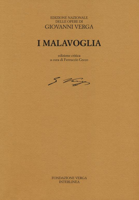 I Malavoglia - Giovanni Verga - copertina