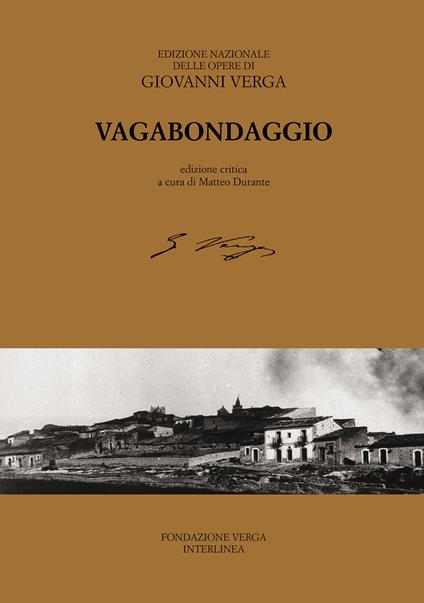 Vagabondaggio. Ediz. critica - Giovanni Verga - copertina