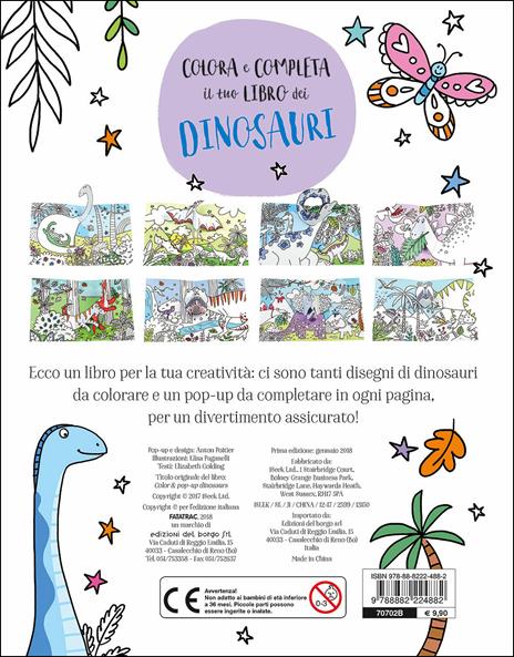 Colora e completa il tuo libro dei dinosauri - Anton Poitier - 2
