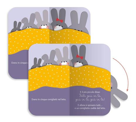 Cinque in un letto. Ediz. a colori - Marie-France Painset - 2