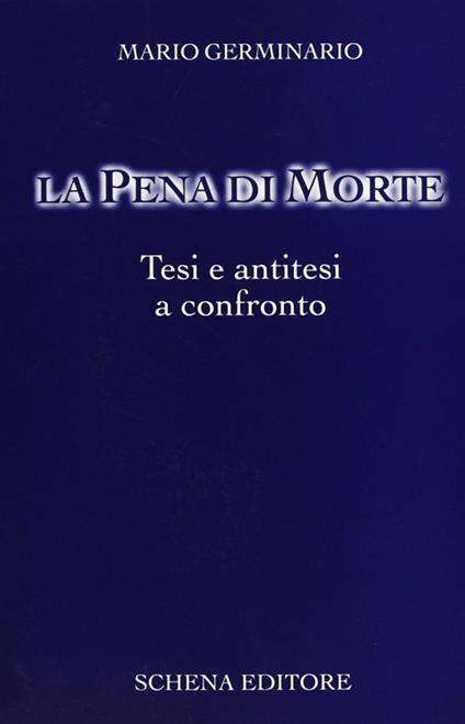 La pena di morte - Mario Germinario - copertina