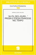 Au fil des jours... Prosa e poesia francese nel tempo