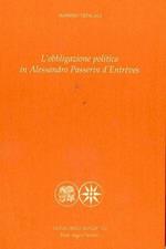 L' obbligazione politica in Alessandro Passerin d'Entrèves