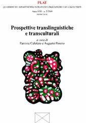 Libro Prospettive traslinguistiche e trasculturali 