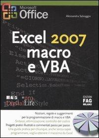 Excel 2007 macro e VBA - Alessandra Salvaggio - copertina