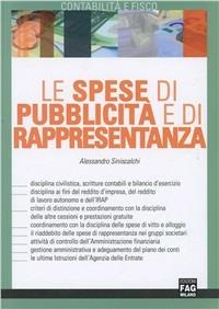 Le spese di pubblicità e di rappresentanza - Alessandro Siniscalchi - copertina