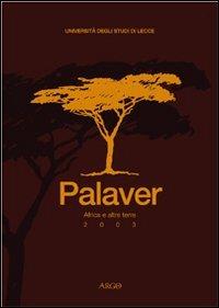 Palaver. Culture dell'Africa e della diaspora (2003). Vol. 1 - copertina