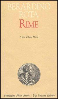 Rime - Berardino Rota - copertina