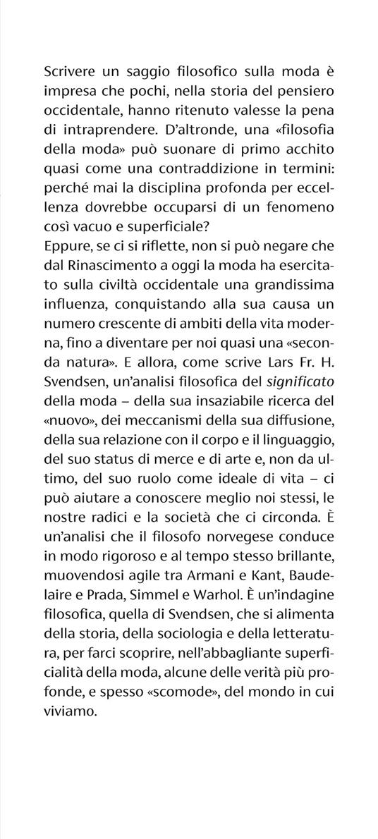 Filosofia della moda - Lars F. H. Svendsen - 2