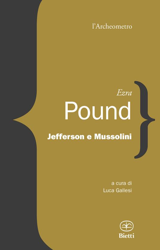 Jefferson e Mussolini - Ezra Pound - copertina