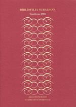 Bibliofilia subalpina. Quaderno (2005)