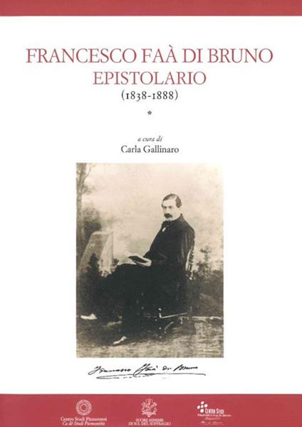Francesco Faà di Bruno. Epistolario (1838-1888) - copertina