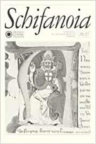 Schifanoia (26-27). Notizie dell'istituto di studi rinascimentali di Ferrara - copertina