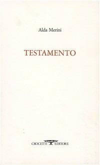 Testamento - Alda Merini - copertina
