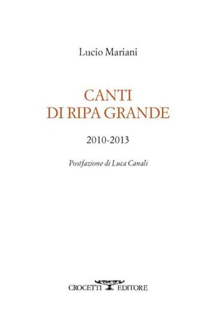 Canti di Ripa Grande 2010-2013 - Lucio Mariani - copertina
